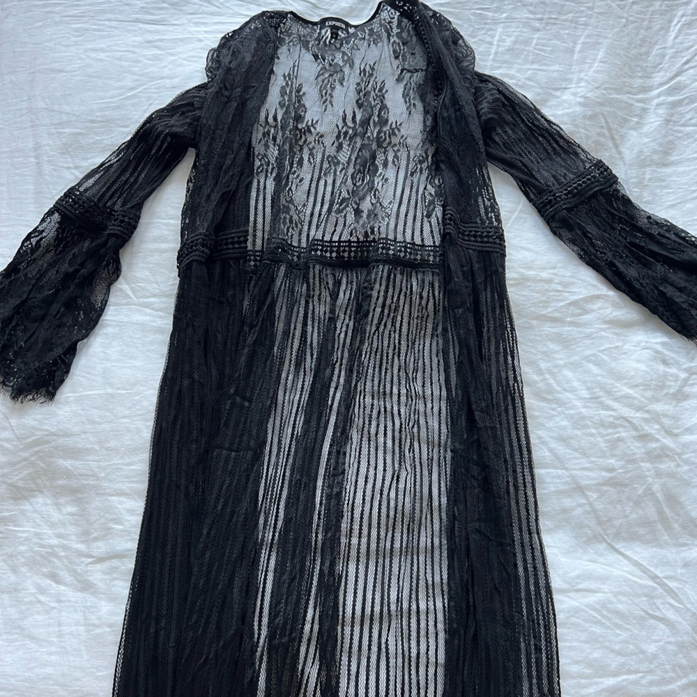 Black lace Express cardigan